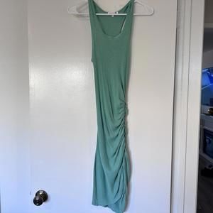 Sundry Side Shirred Mini Dress